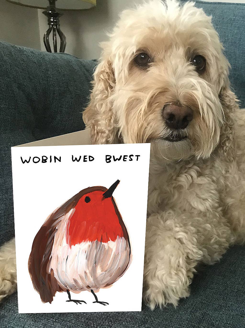Wobin Wed Bwest Christmas Card