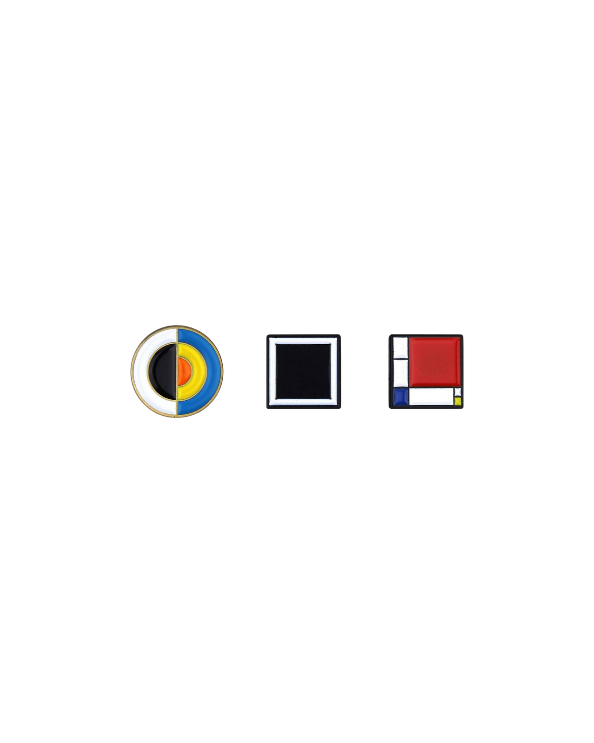 Abstract (Set of 3) Enamel Pins