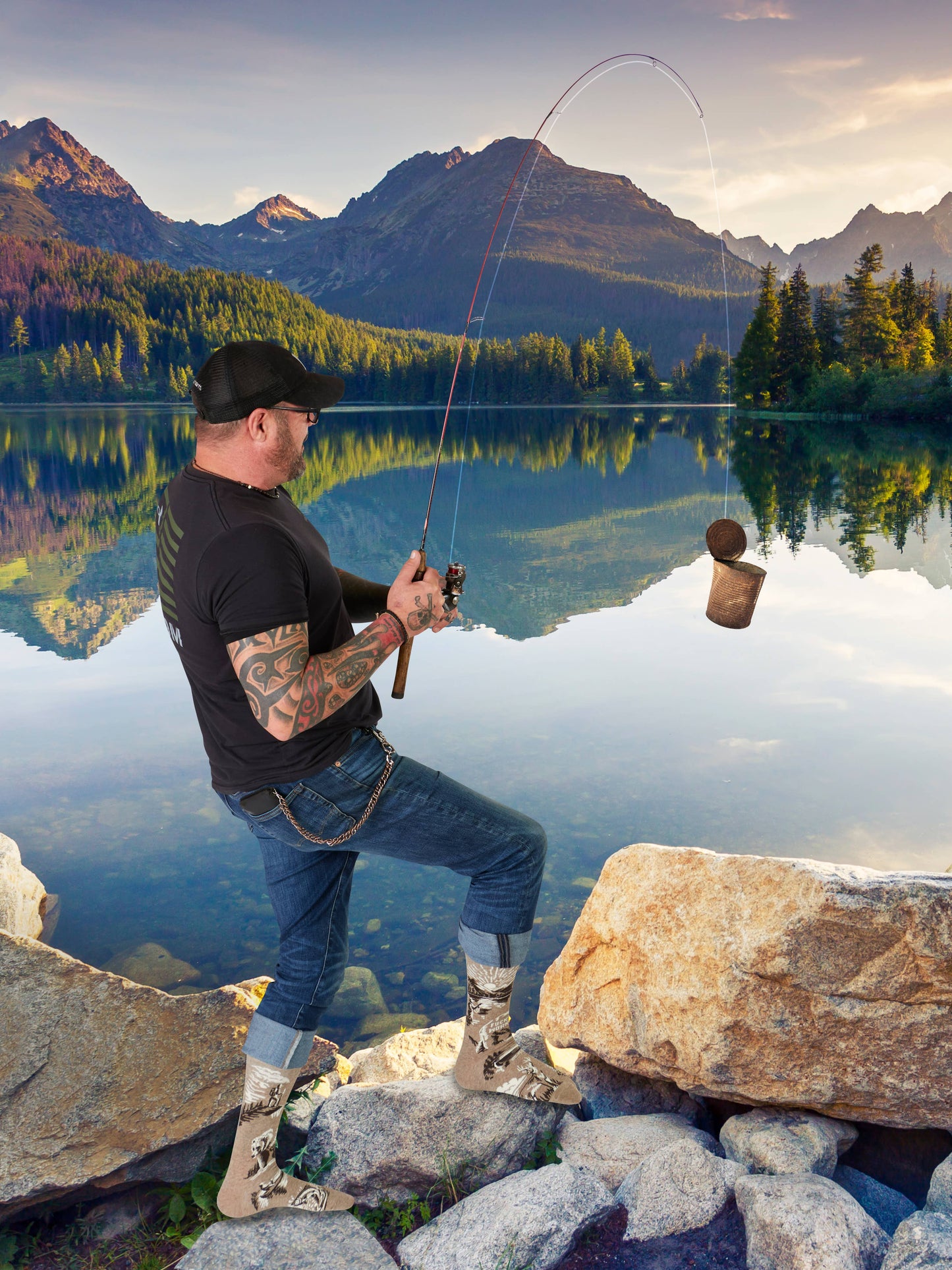 Fuck Work Men's Socks