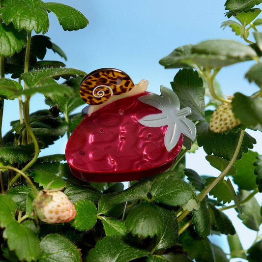 Strawberry Snail Hair Claw