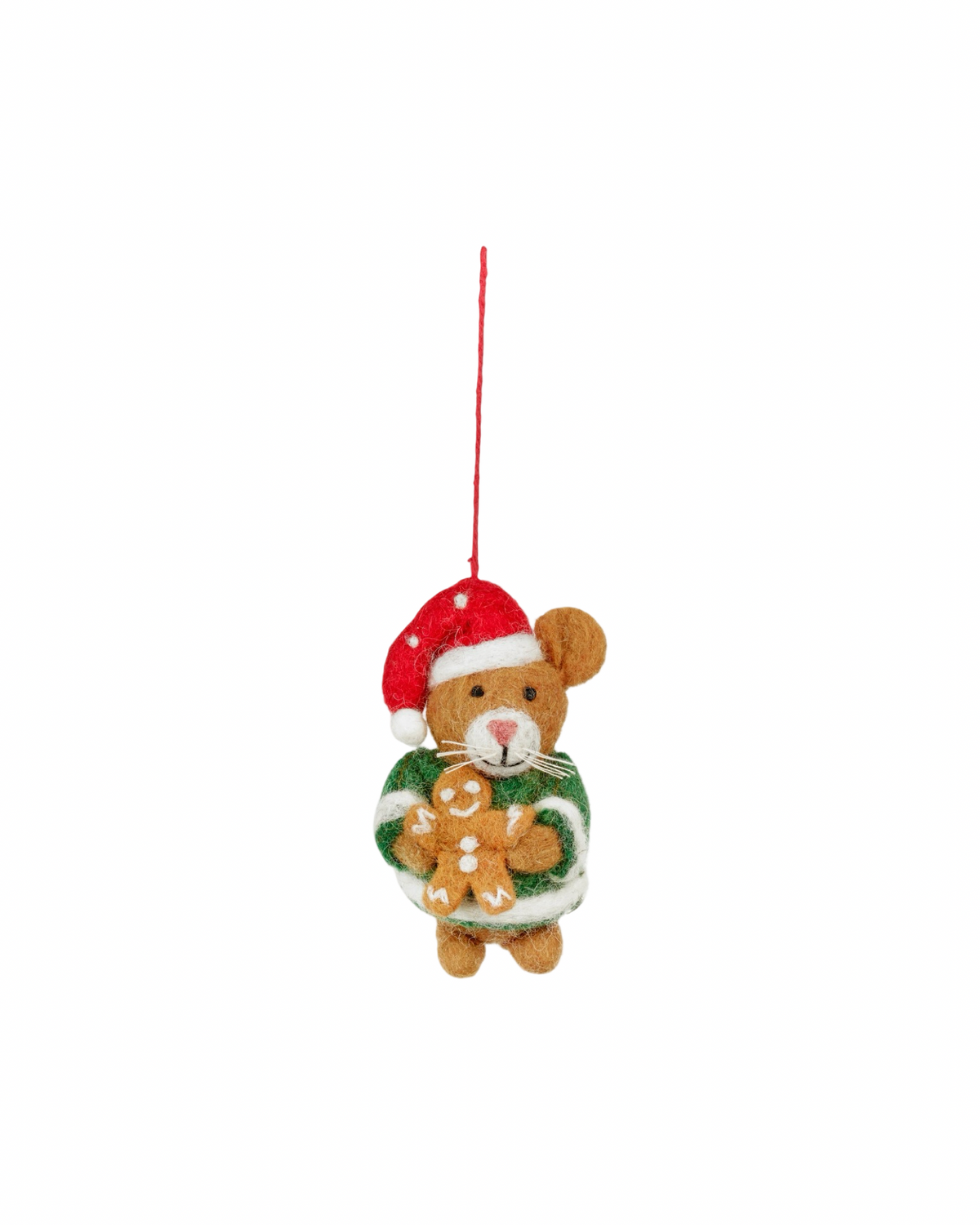 Harvey Christmas Hamster Felt Decoration