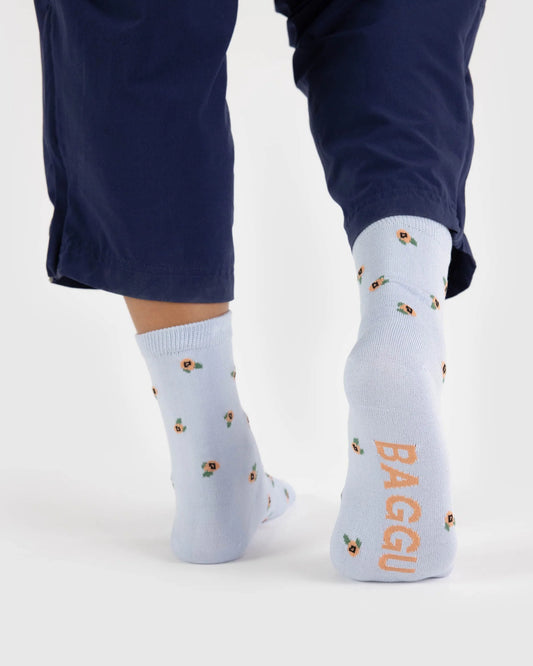 Rosette Crew Socks