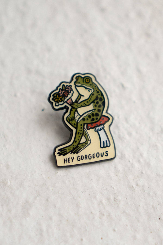 Hey Gorgeous Enamel Pin