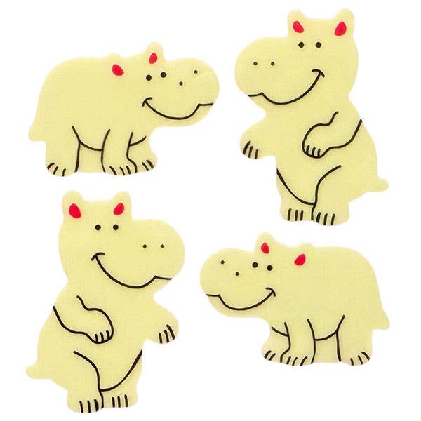 Glow in the Dark Hippos Sticker Sheet