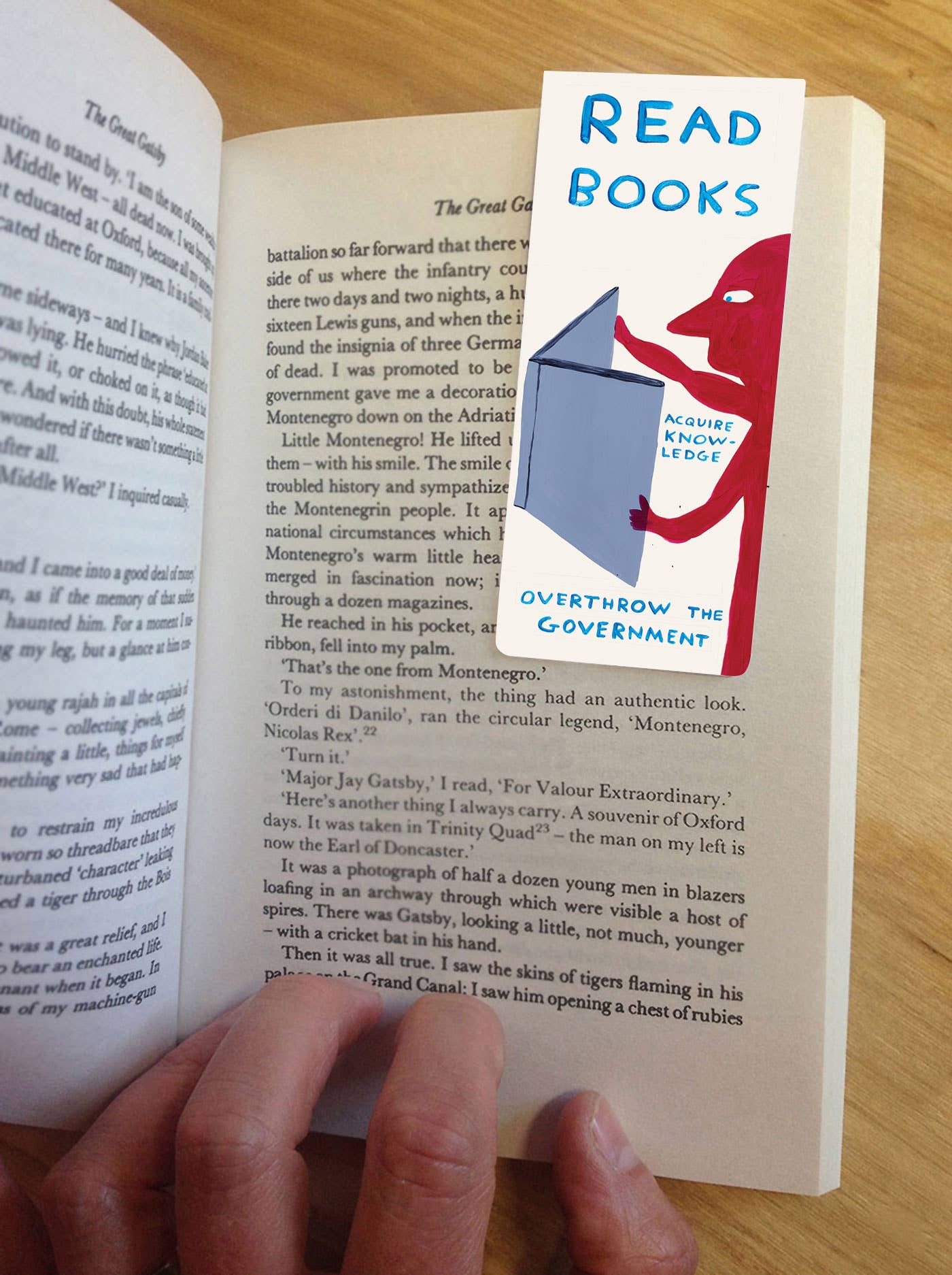 Read Books - David Shrigley Magnetic Bookmark