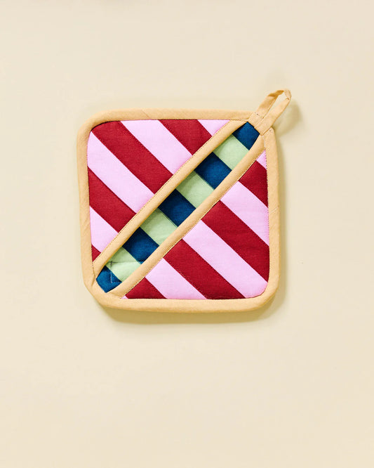 Brioche Stripe Pocket Pot Holder