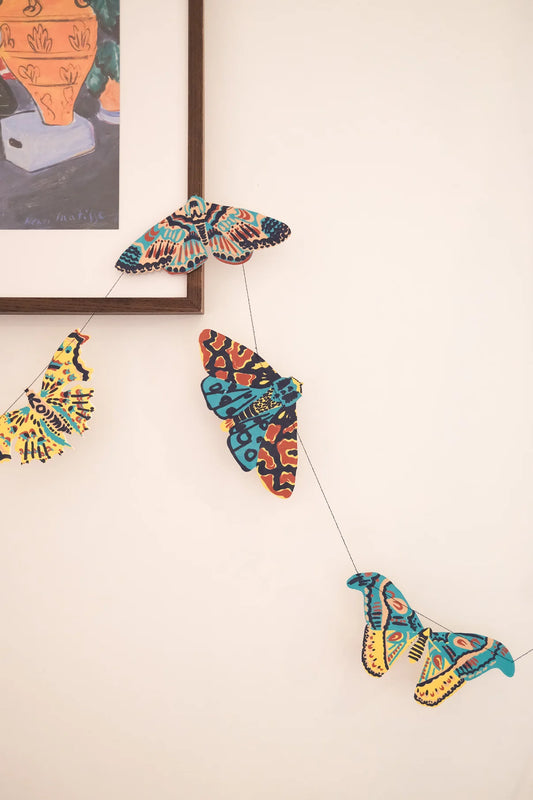 Moths Sewn Garland