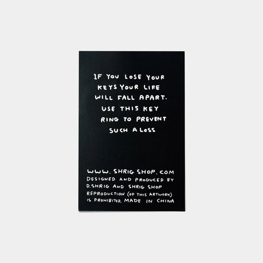 David Shrigley: Poodle Keyring