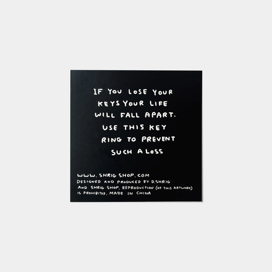 David Shrigley: To Hell With It Everything Keyring