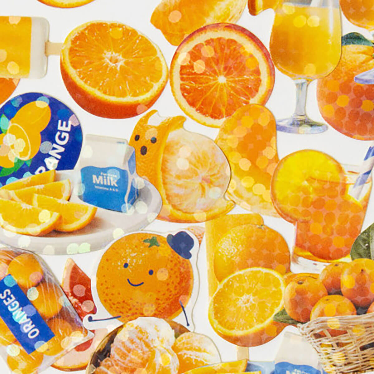Mini Orange Sticker Box
