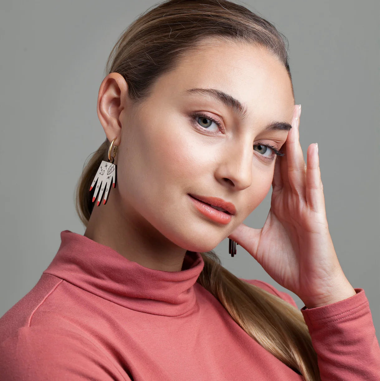 Hand Hoop Earrings