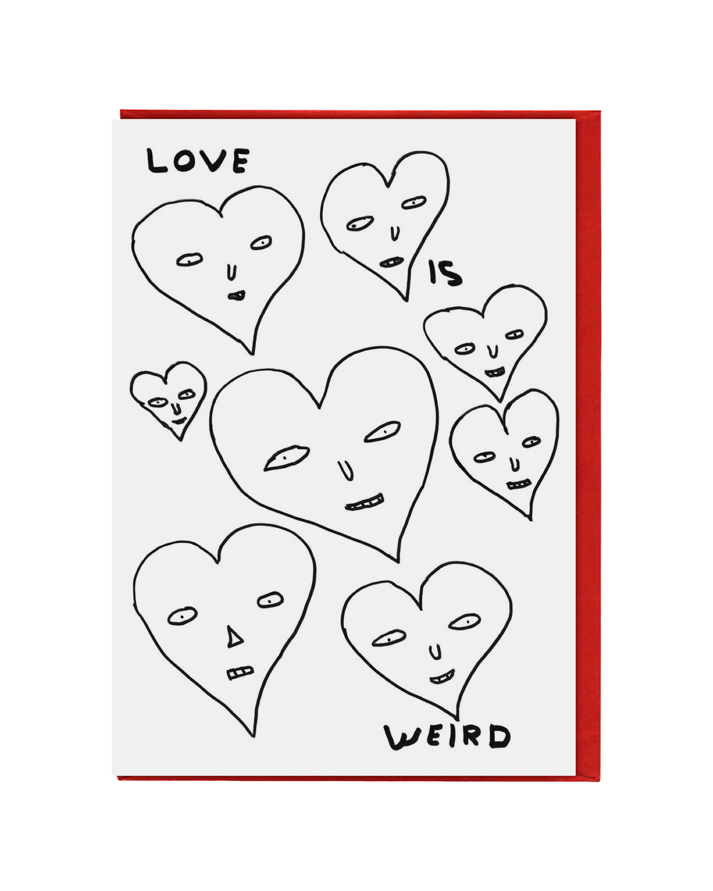 Love is Weird Greetings Card
