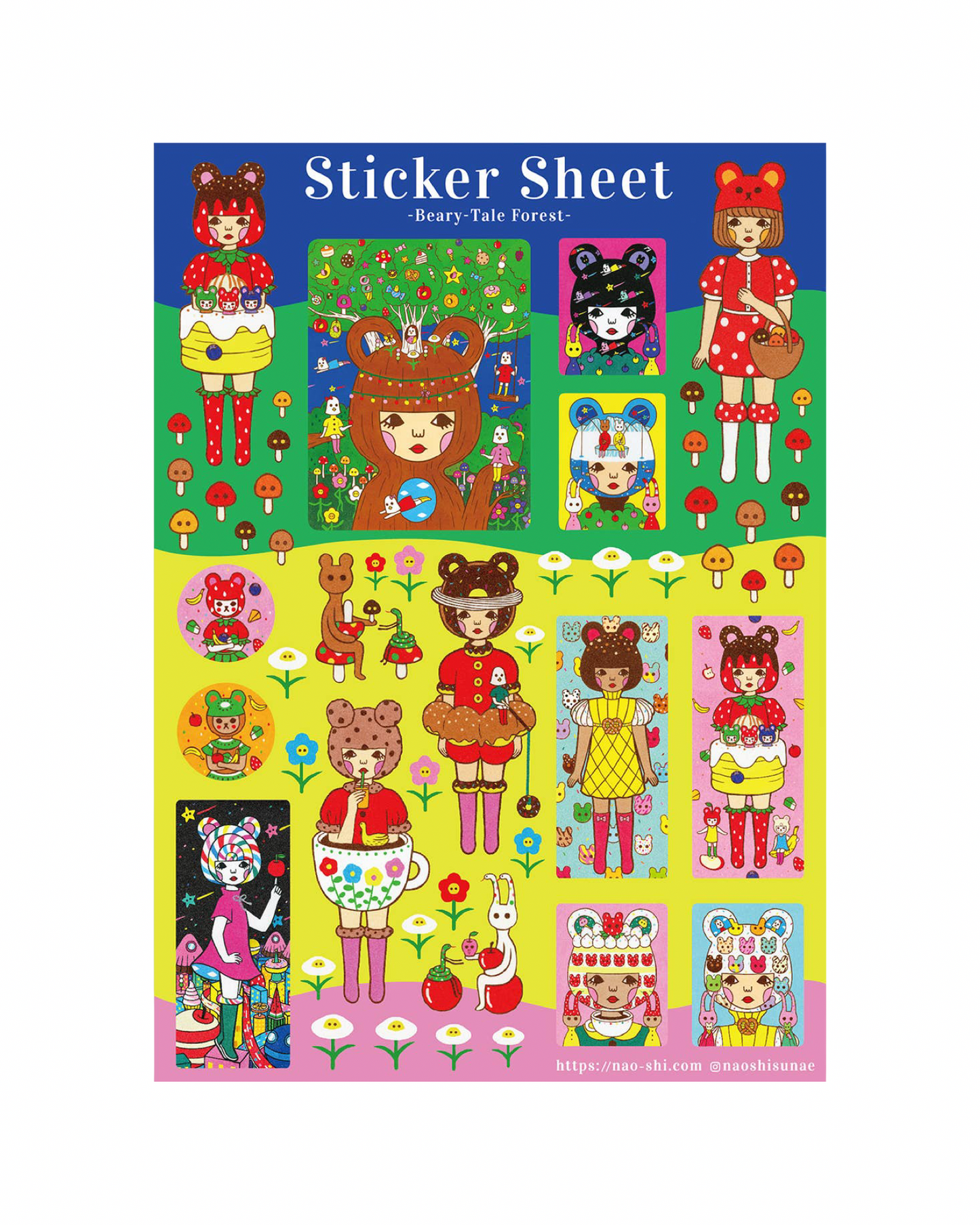 Beary-Tale Forest Sticker Sheet