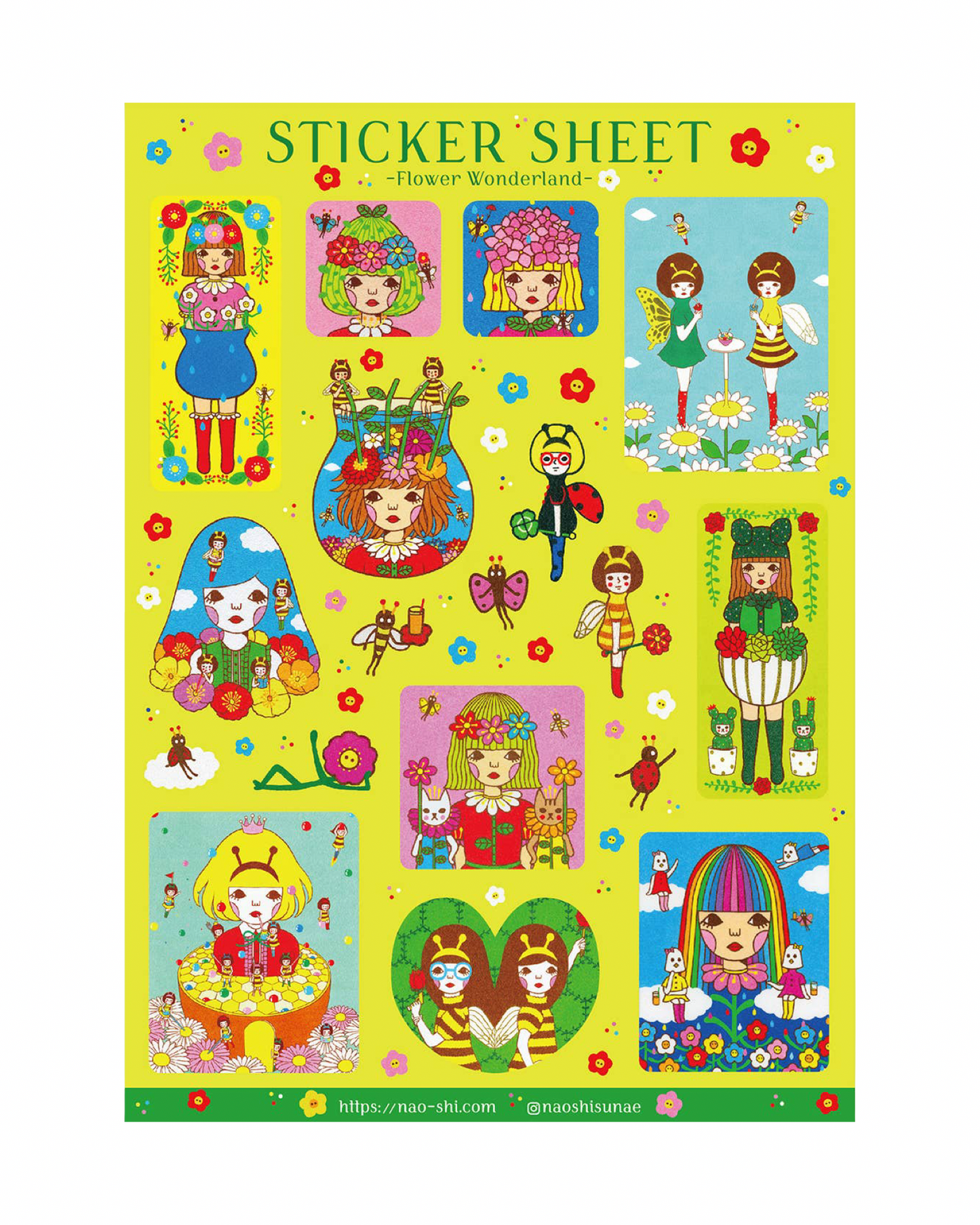 Flower Wonderland Sticker Sheet