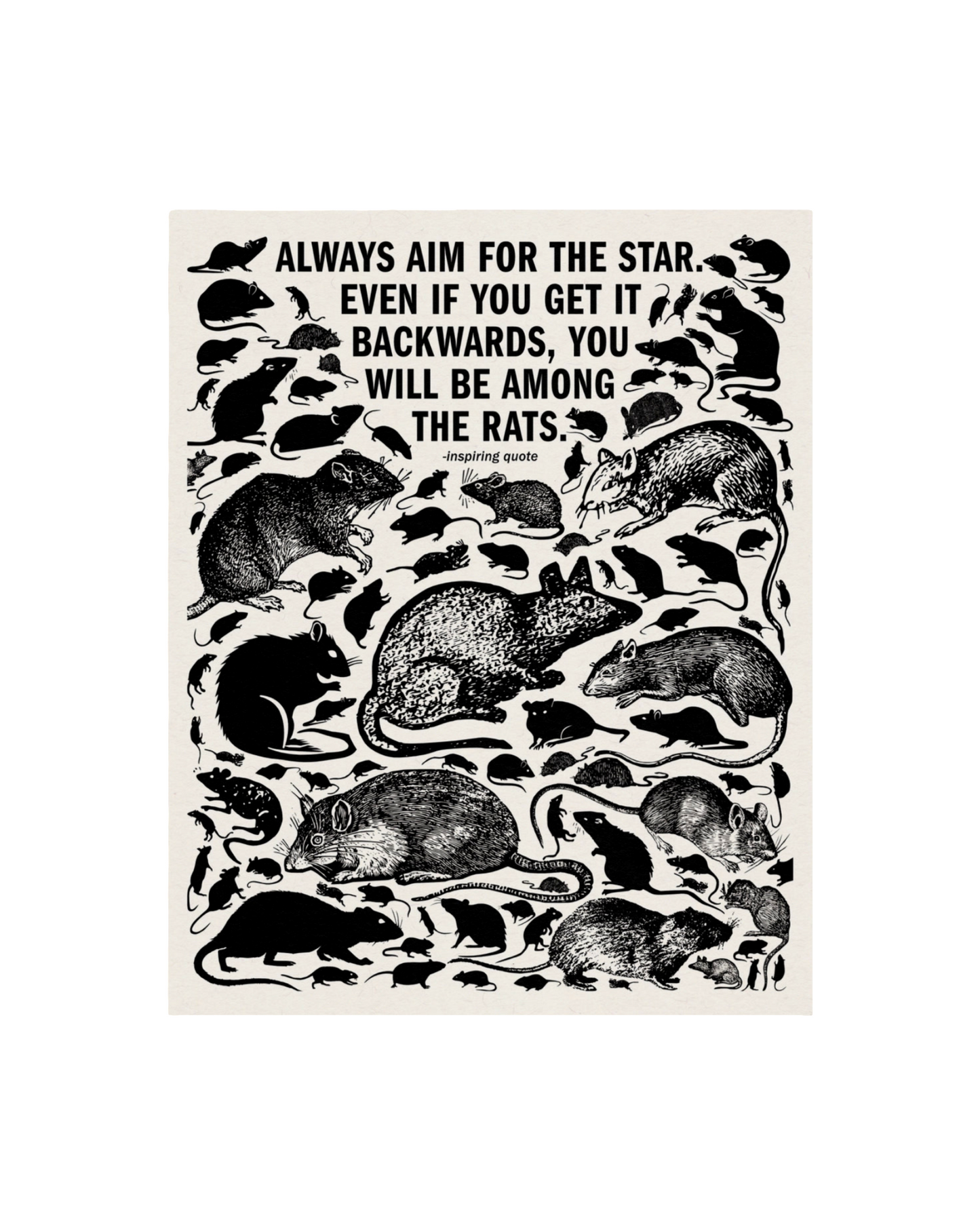 The Rats Risograph Print