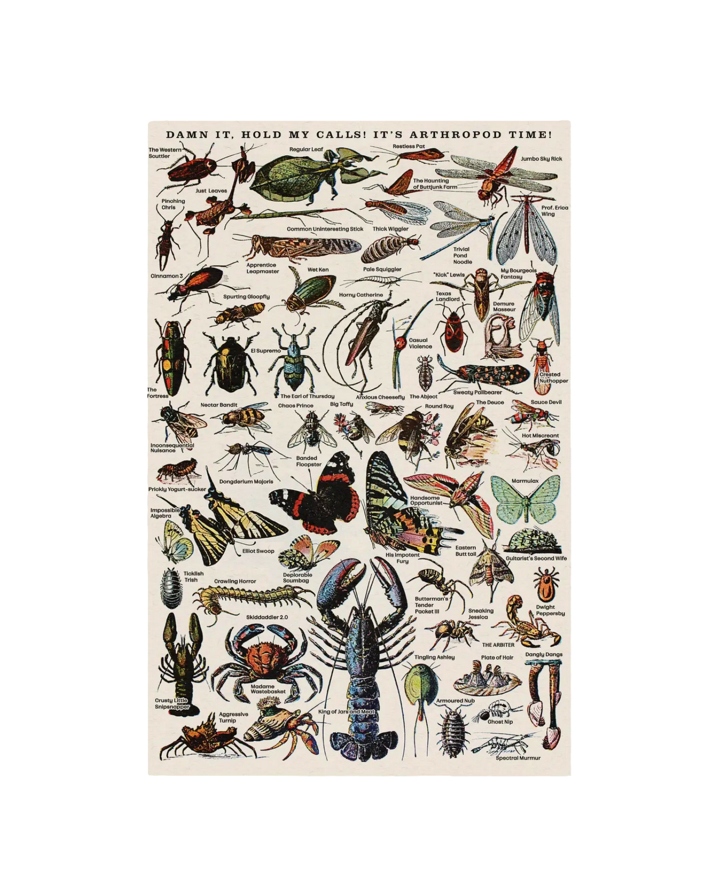 Arthropod Time Risograph Poster