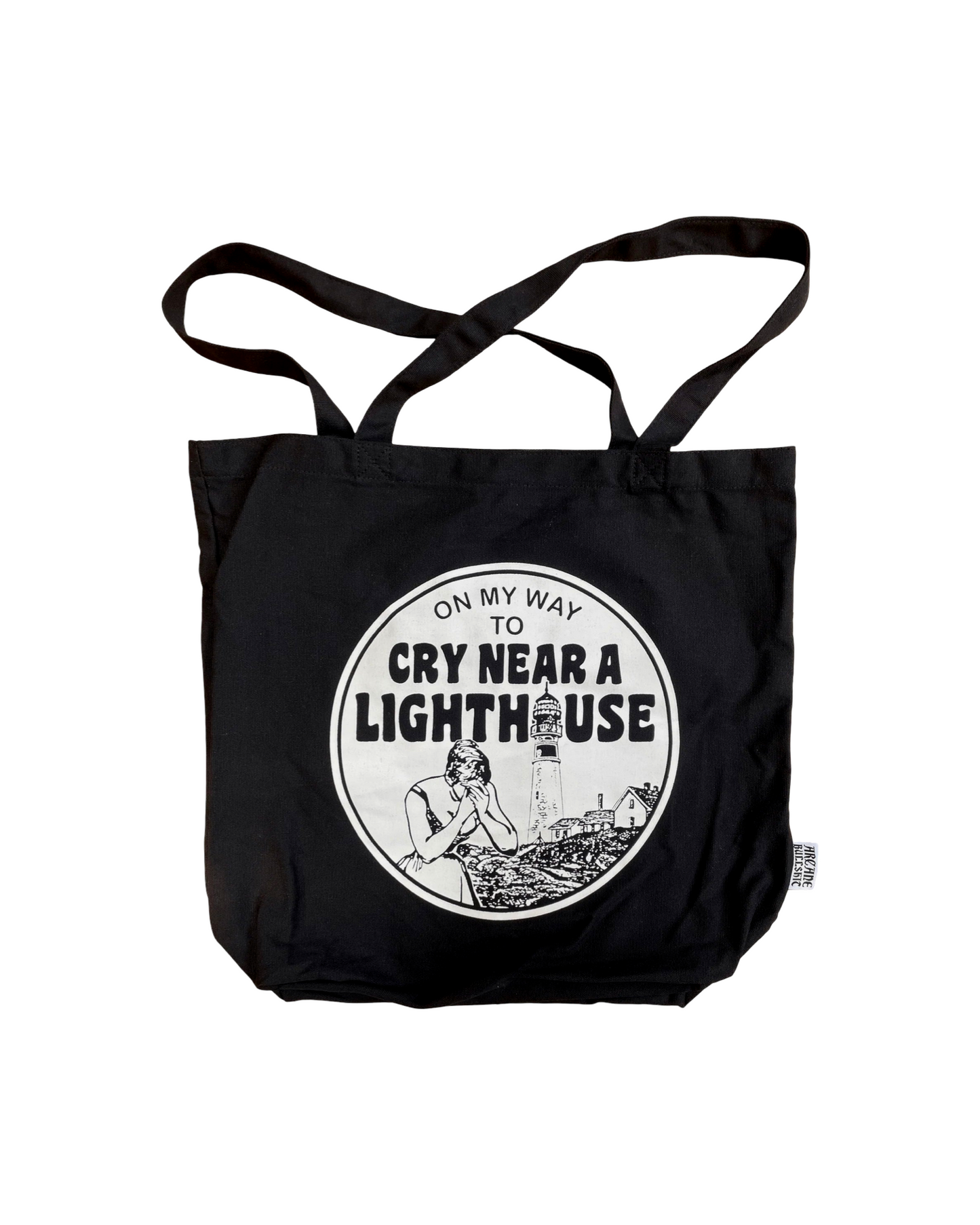 Cry Near A Lighthouse Jumbo Tote Bag