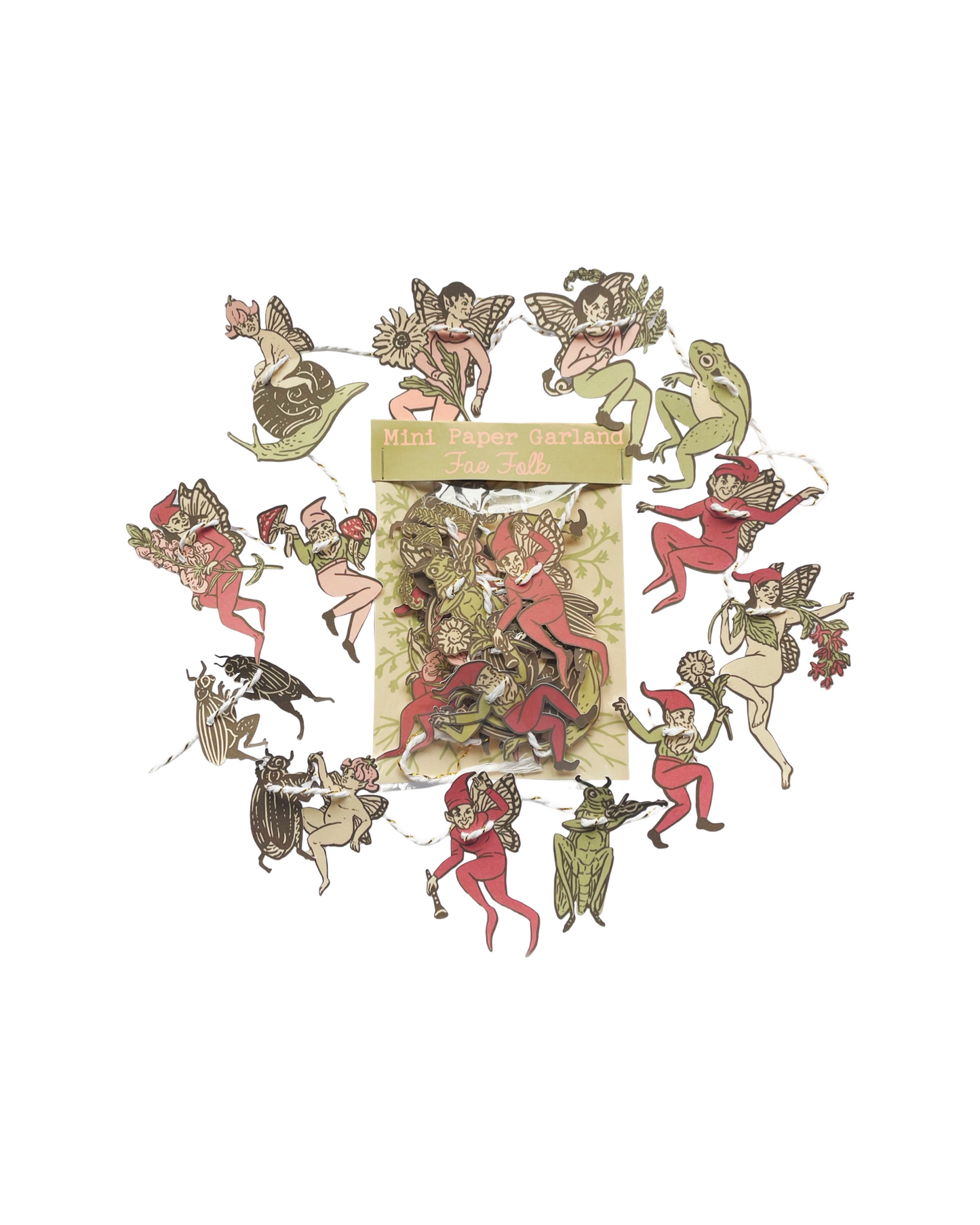 Fae Folk Mini Paper Garland