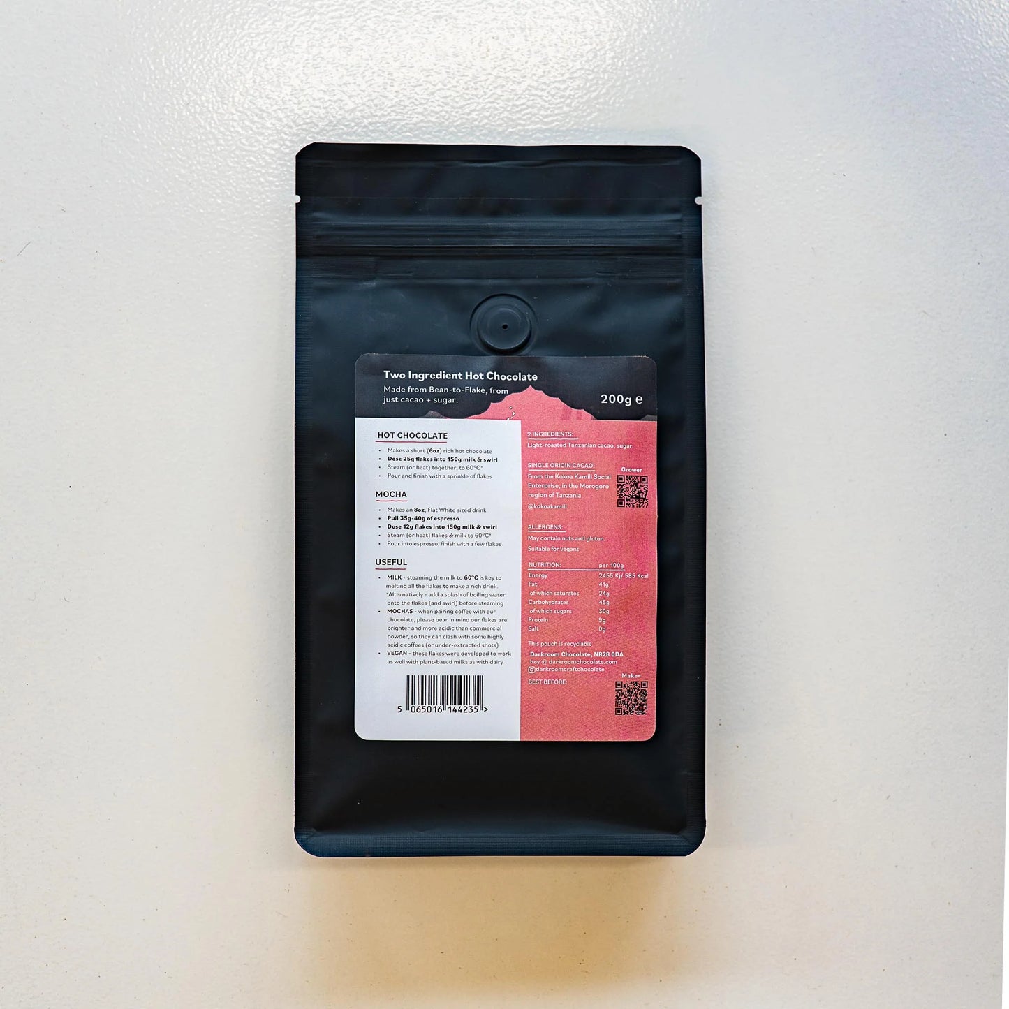 Darkroom 70% Tanzania Hot Chocolate Flakes