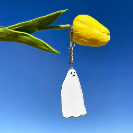 Cloud Ghost Keychain