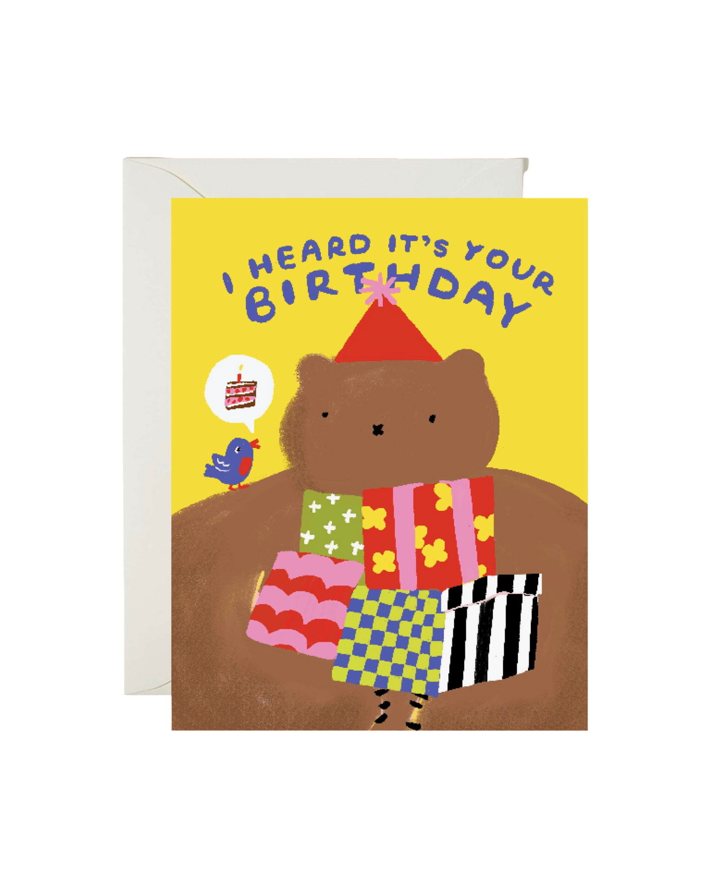 Birdie Bear Birthday Card