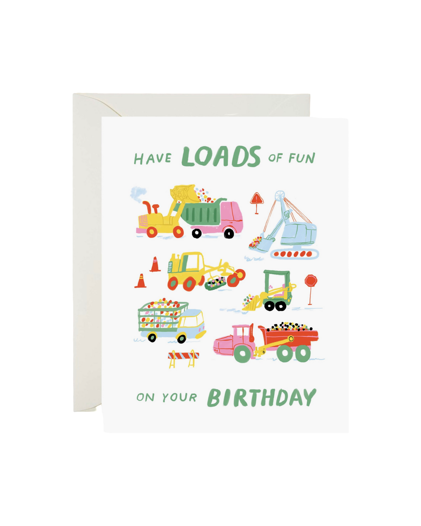 Truck Loads of Fun Birthday Card