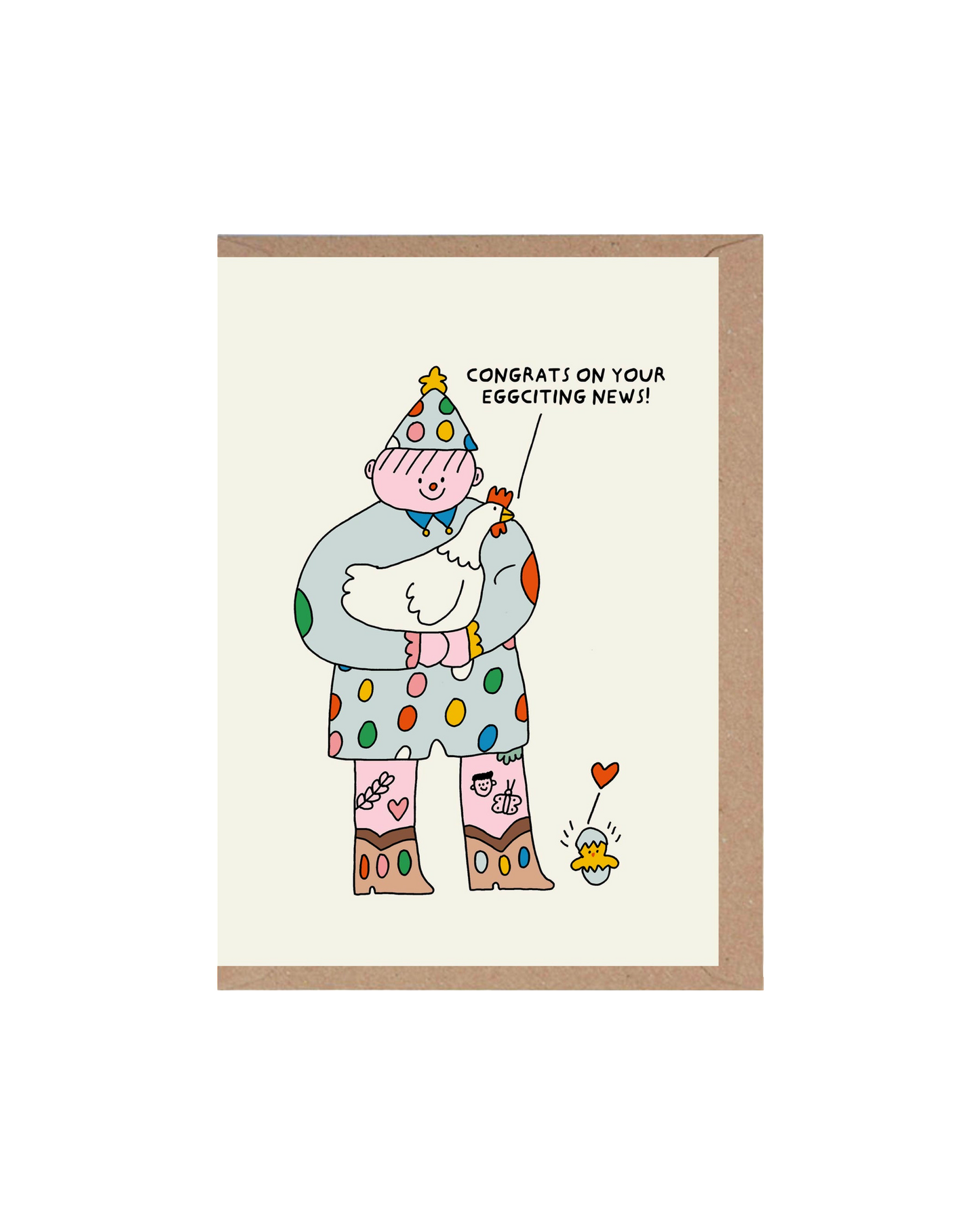Eggciting News Card