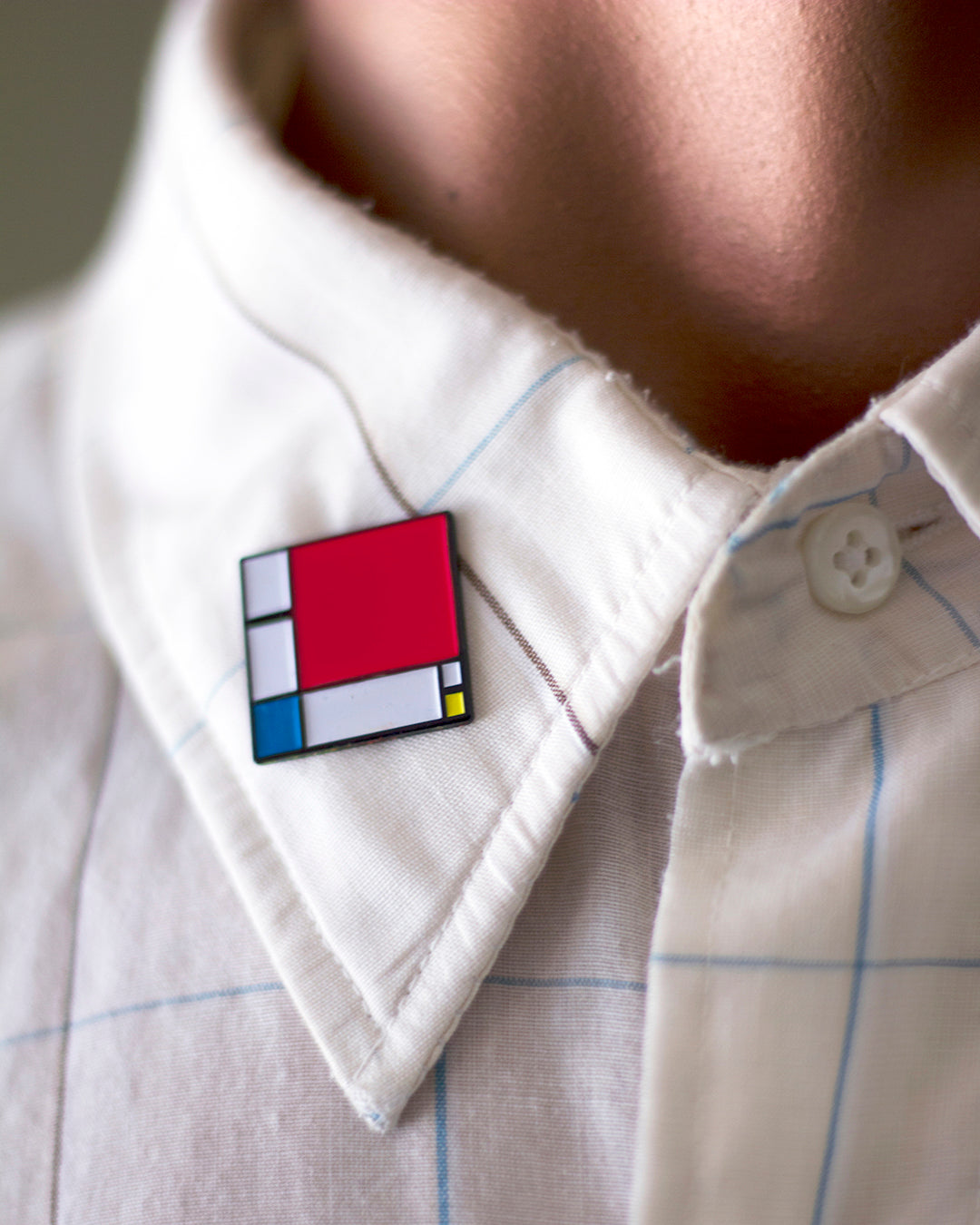 Composition II in Red, Blue, and Yellow • Enamel Pin