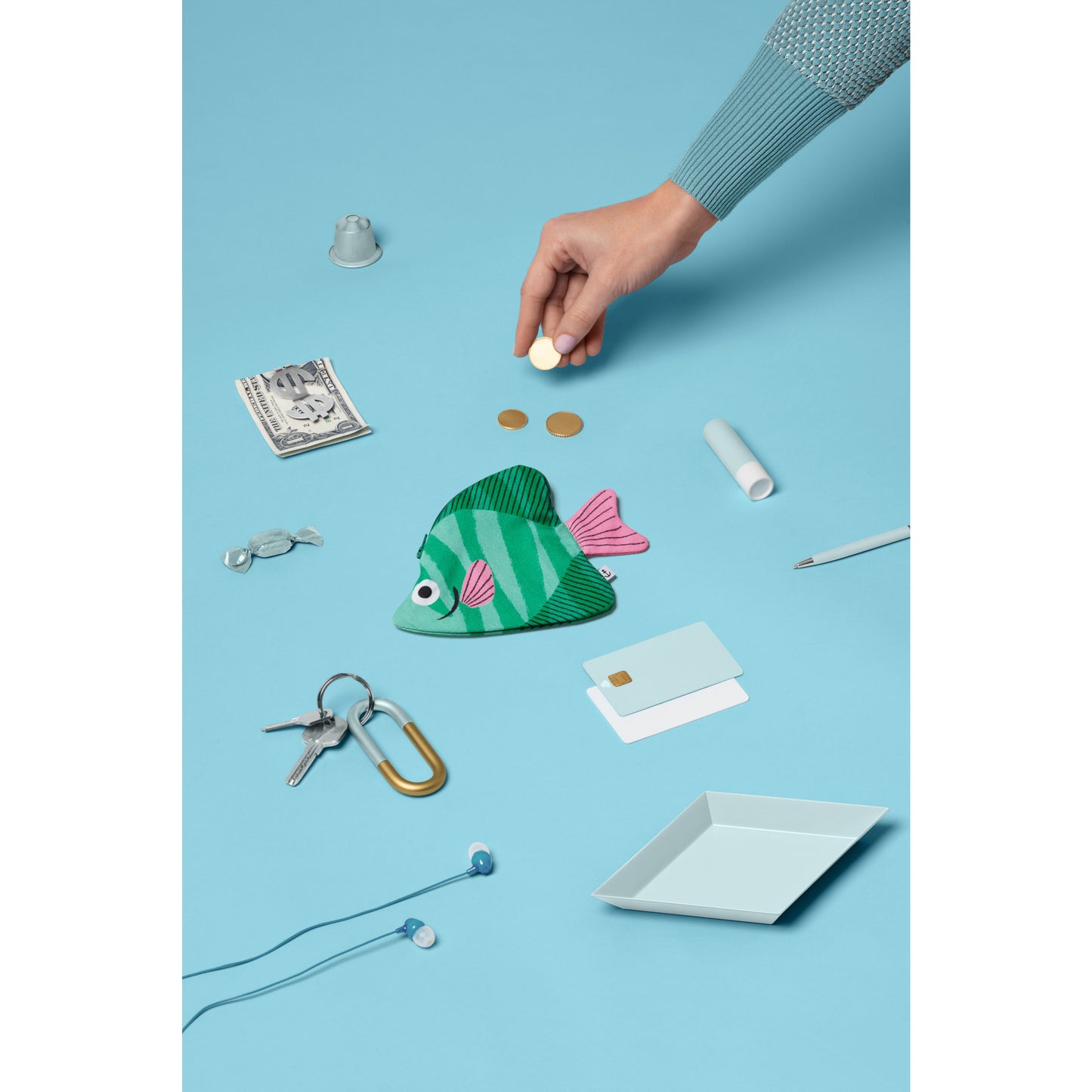 Green Moonyfish Purse