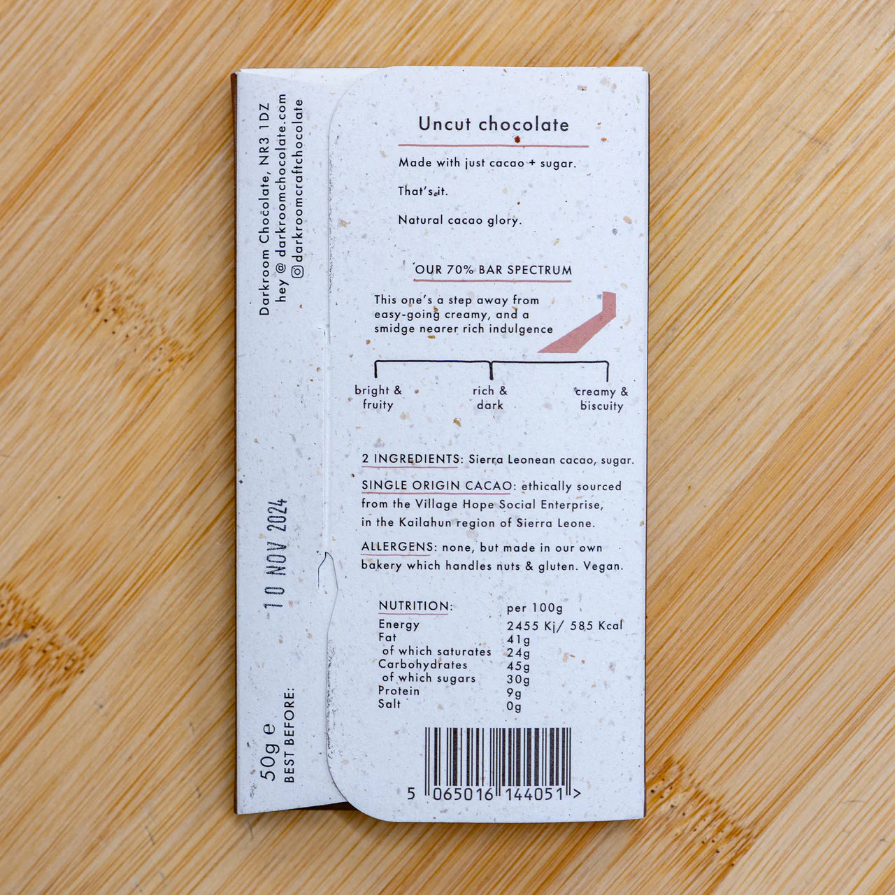 Darkroom 70% Sierra Leone Chocolate