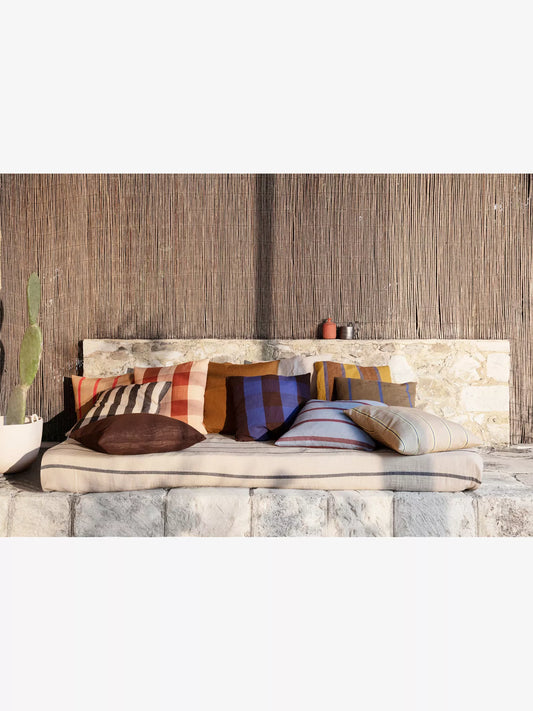 Grand Cushion Cover - Blue and Brown