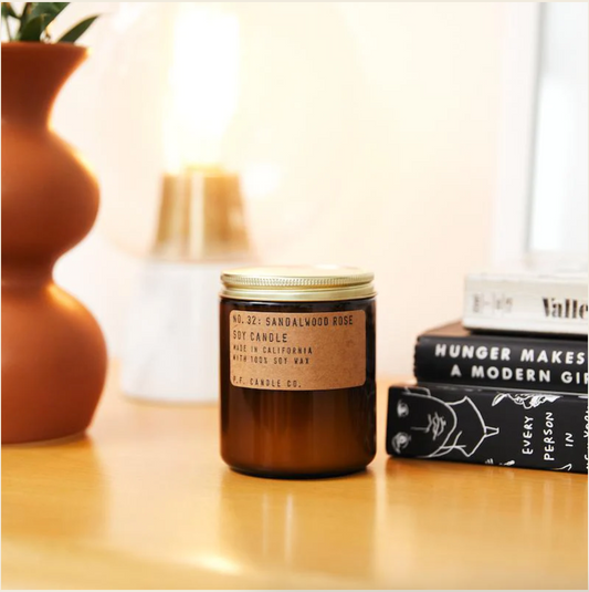 Sandalwood Rose - 7.2 oz Soy Candle