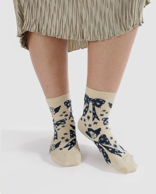 Cherub Bows Crew Socks