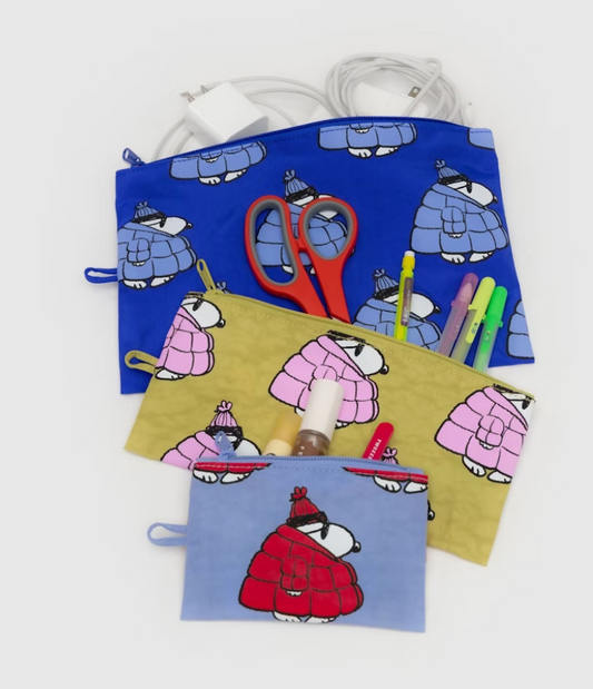 Puffer Snoopy Flat Pouch