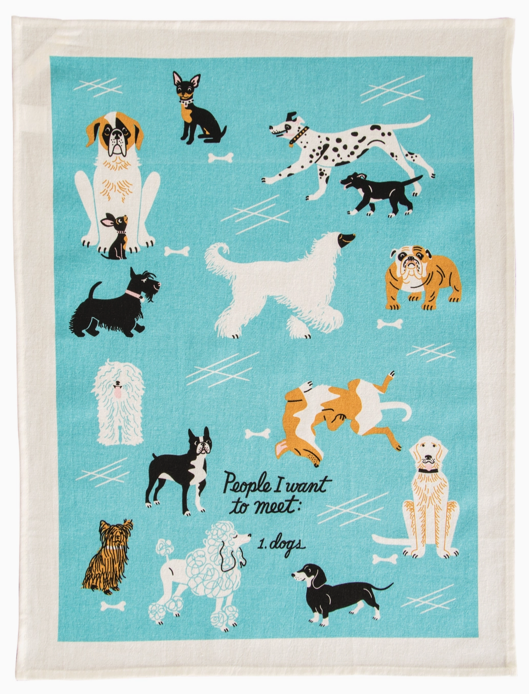 People To Meet: Dogs Dish Towel