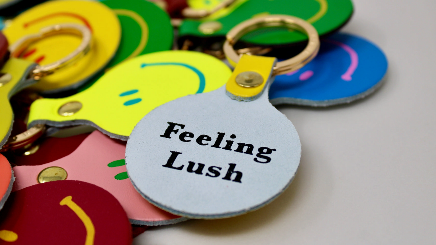 Feeling Lush Smiley Key Fob