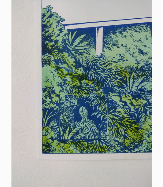 Submerge Risograph Print