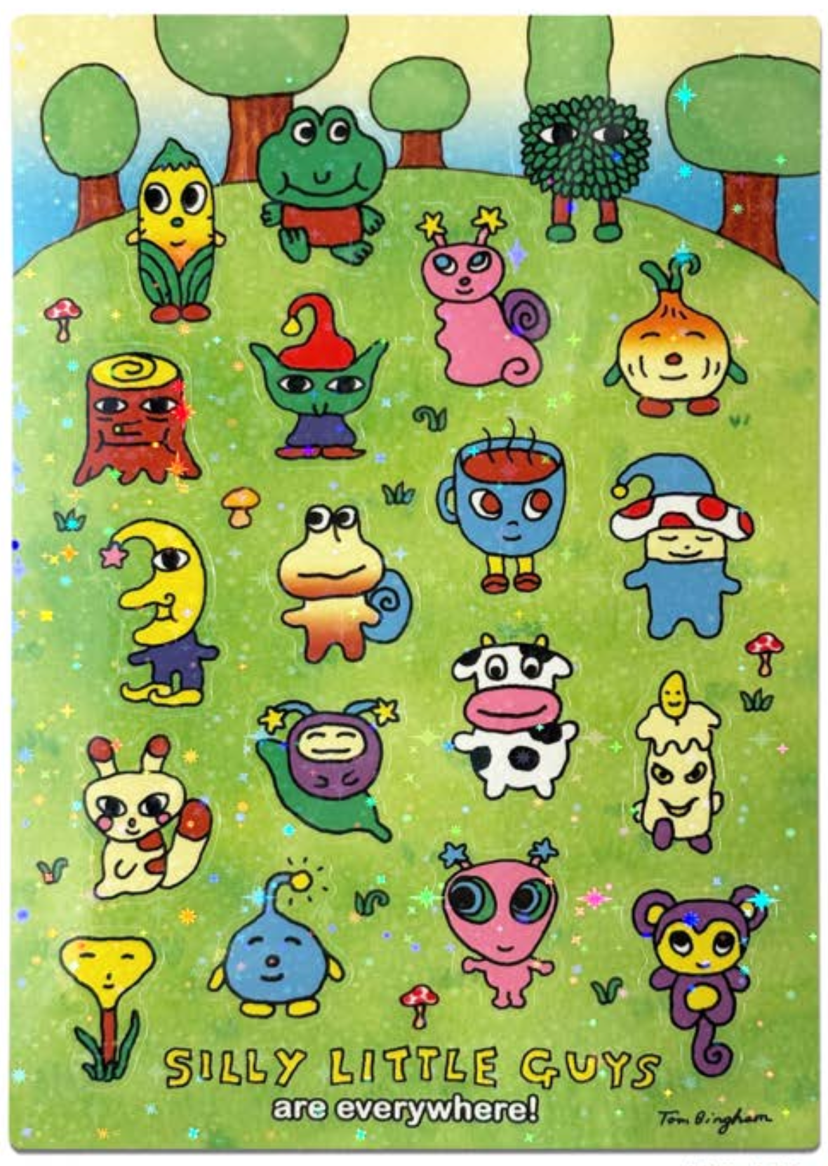 "Silly Little Guys" A5 Stickers Sheet