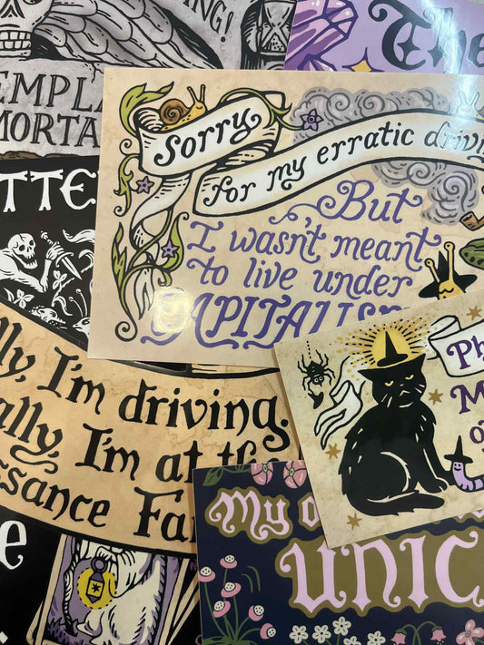 Cat Coven Bumper Stickers