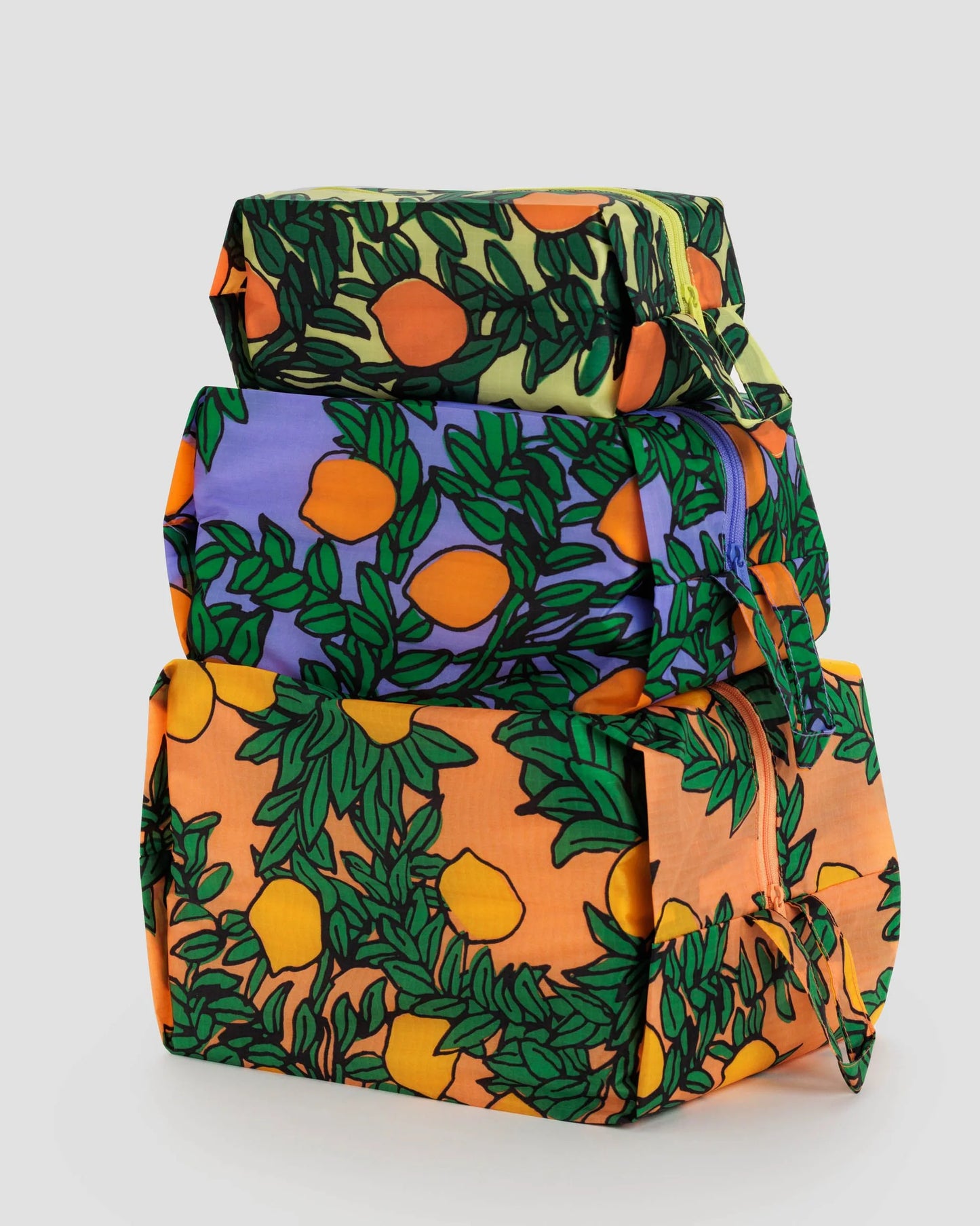 3D Zip Pouches - Orange Tree