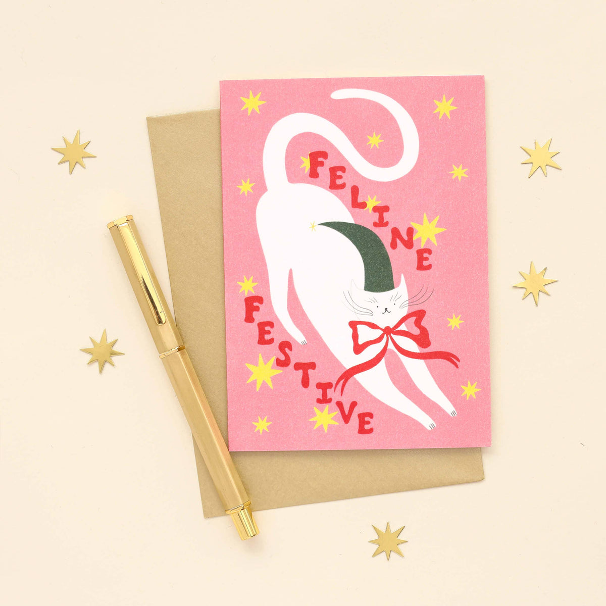 Feline Festive Christmas Card