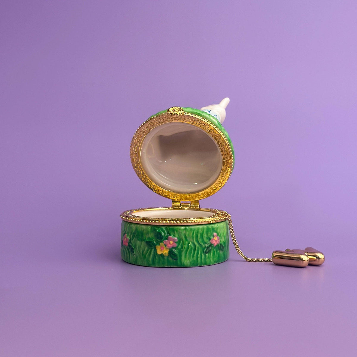 Bunny Picnic Trinket Box