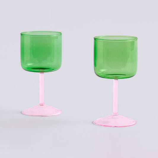 Tint Wine Glasses Green