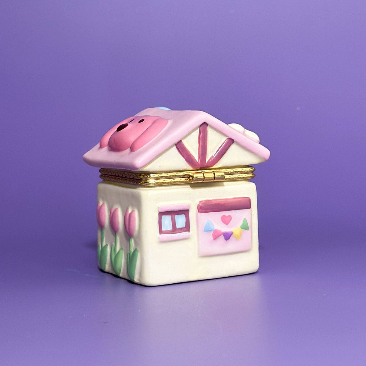Puppy Cottage Trinket Box