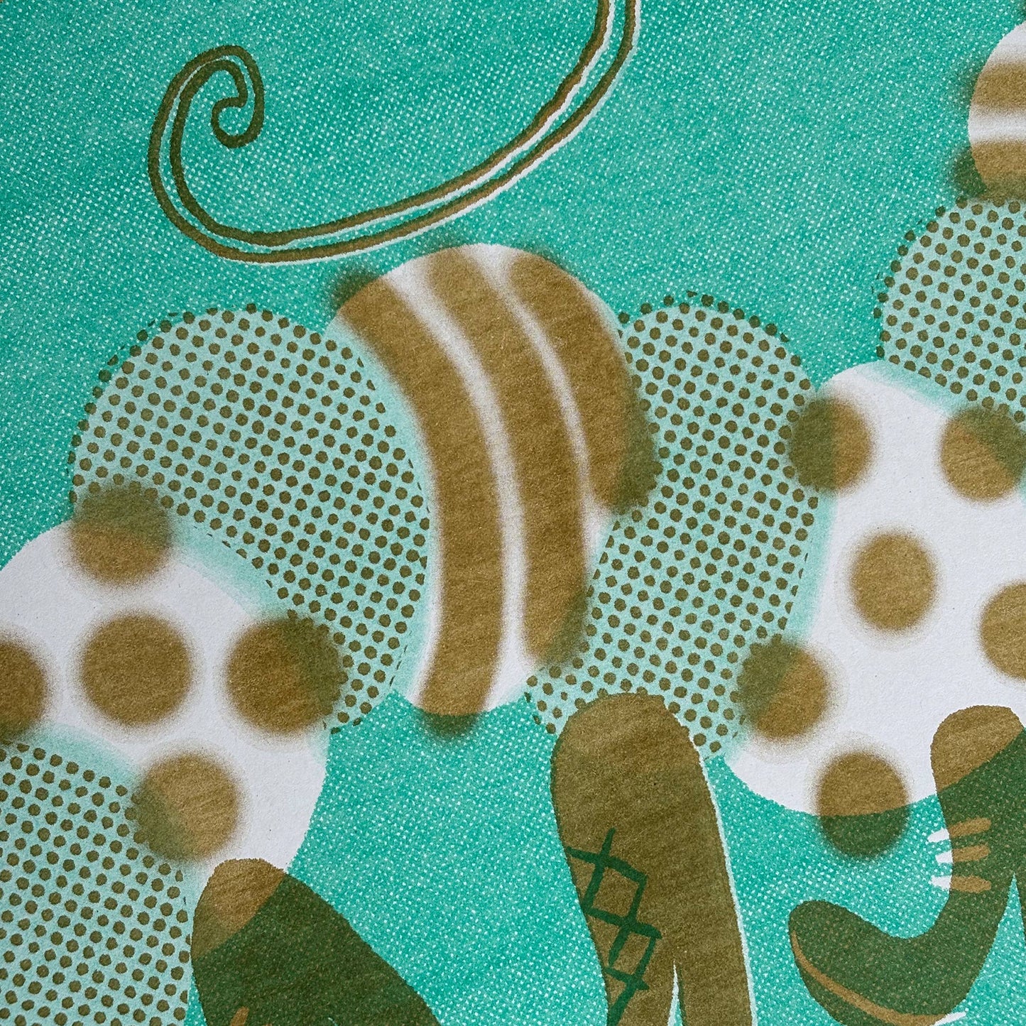 Caterpillar A3 Risograph Print
