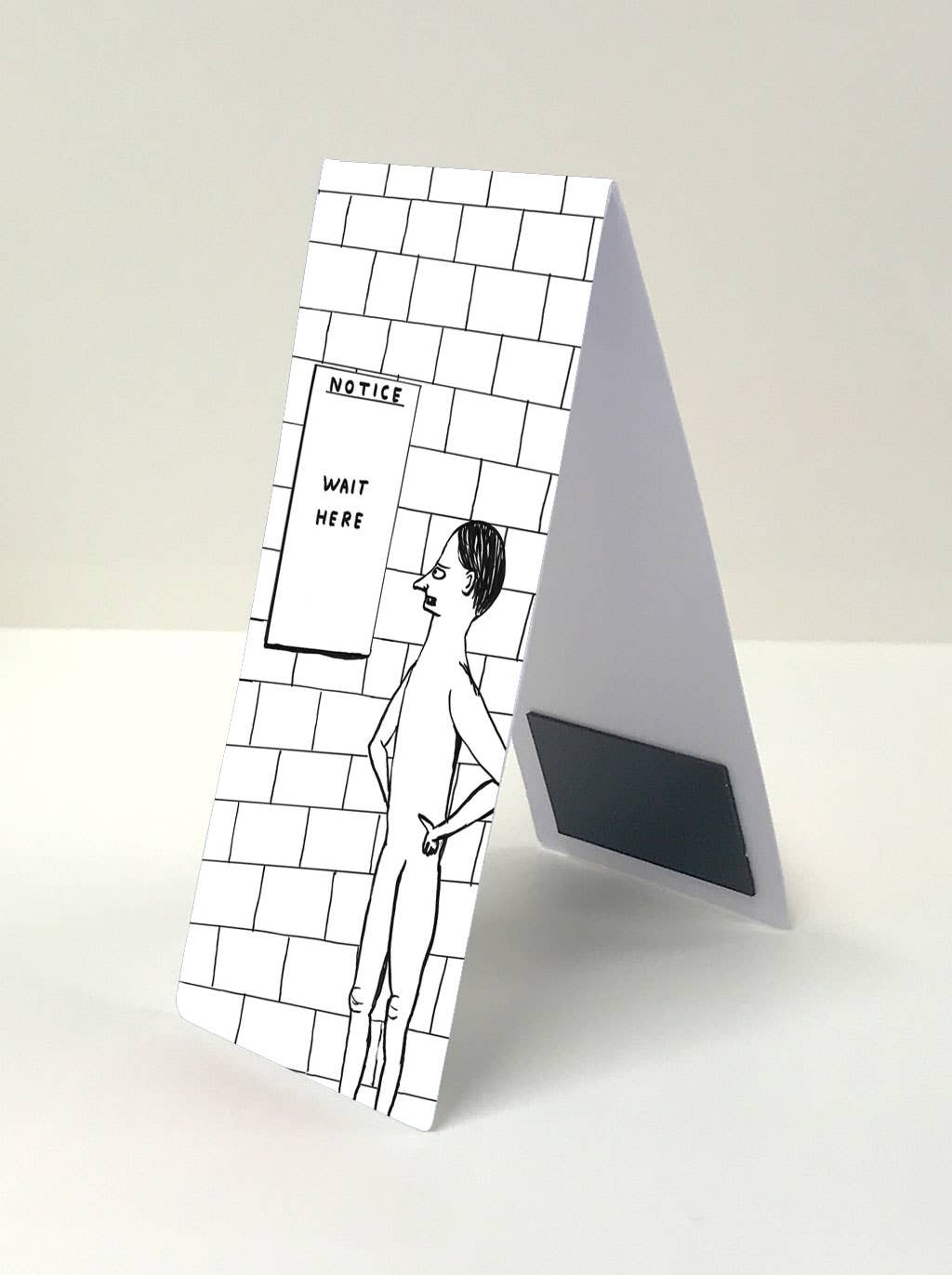 Wait Here - Shrigley Magnetic Bookmark