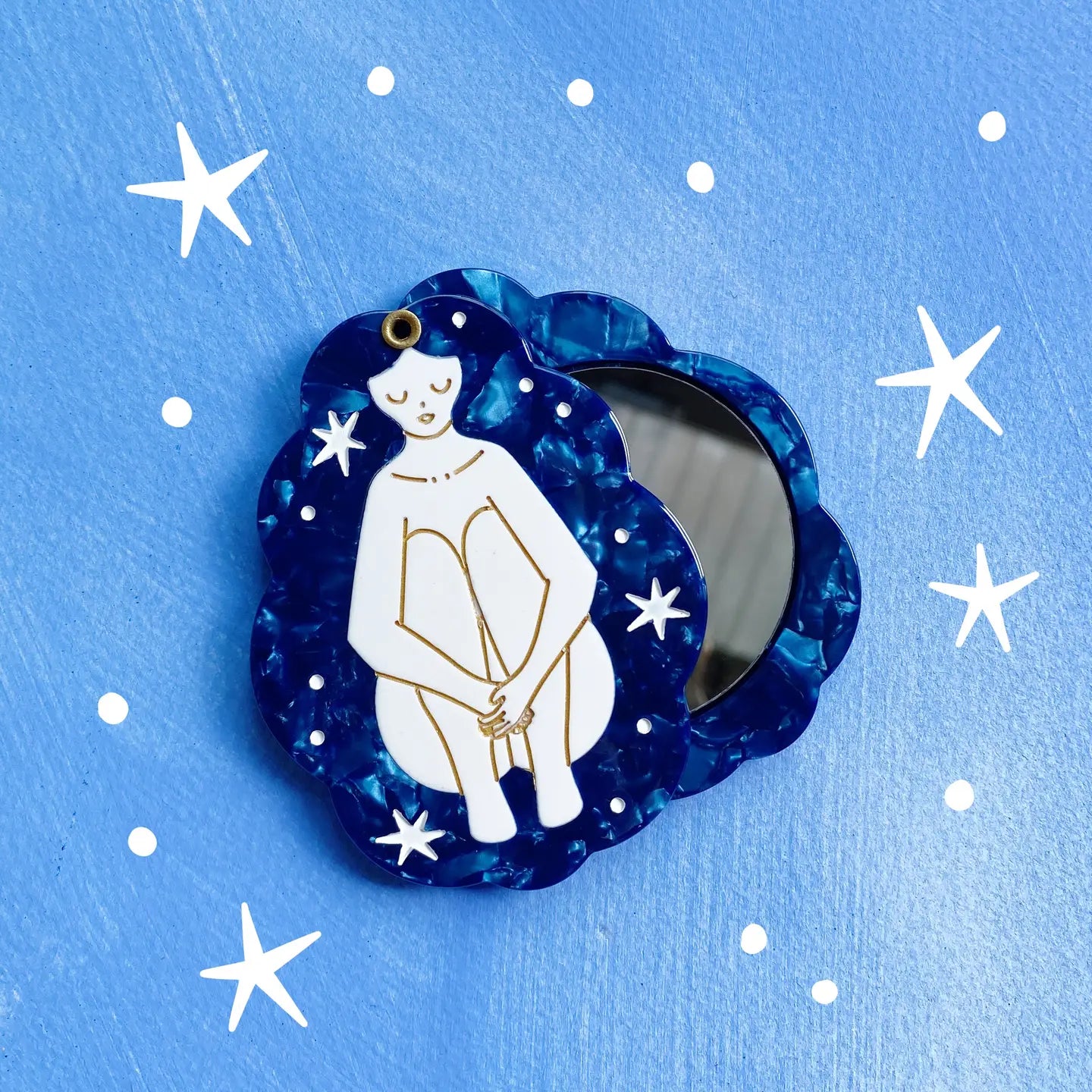 Cosmic Girl Pocket Mirror