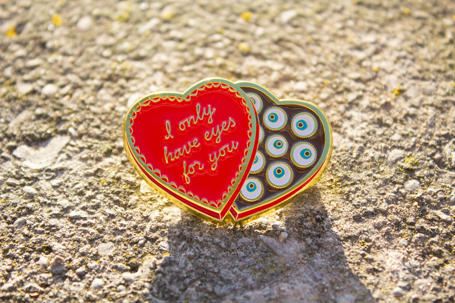 I Only Have Eyes for You Enamel Pin