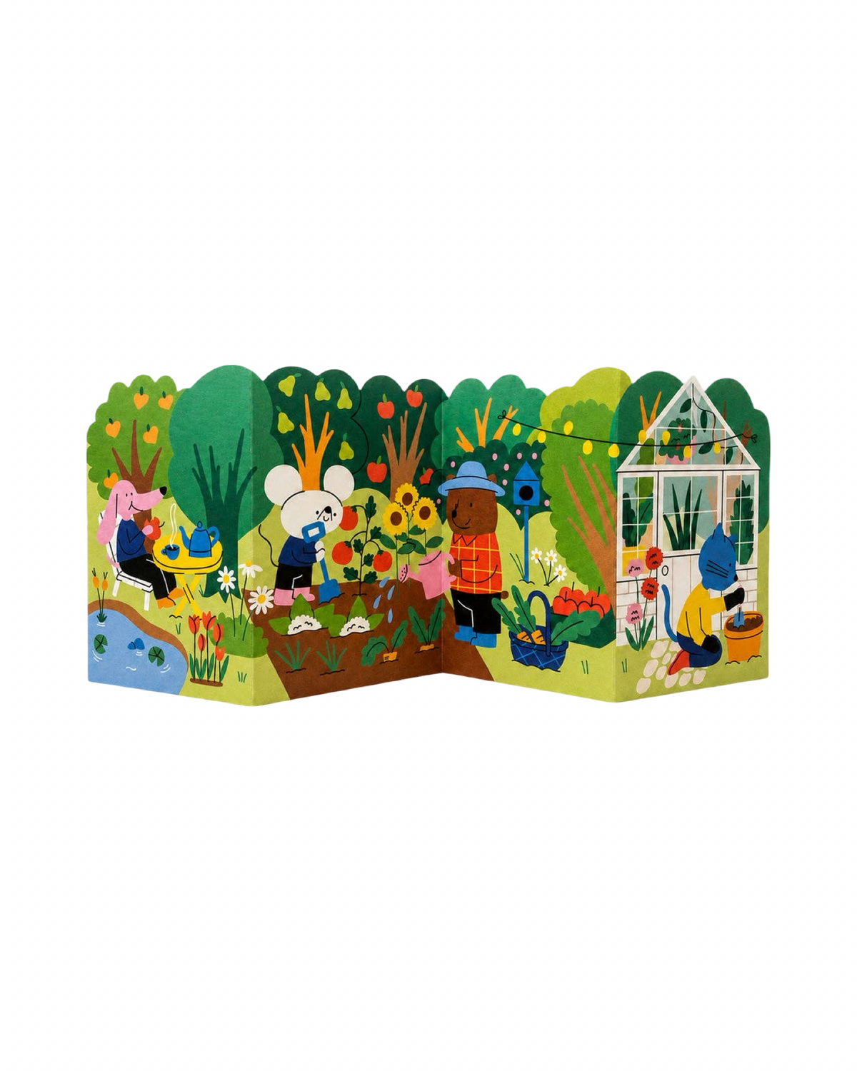 Gardening Allotment Concertina Card