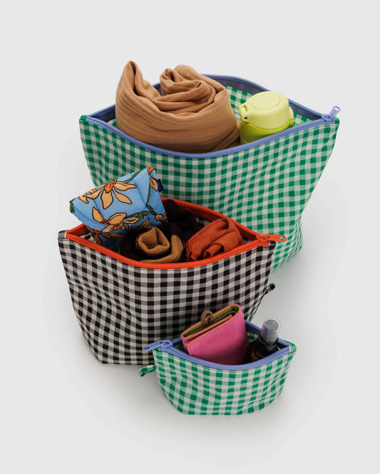 Gingham Go Pouch